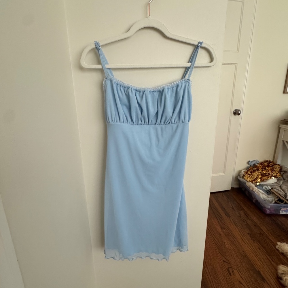 Light Blue mini dress NWT, size L (12)